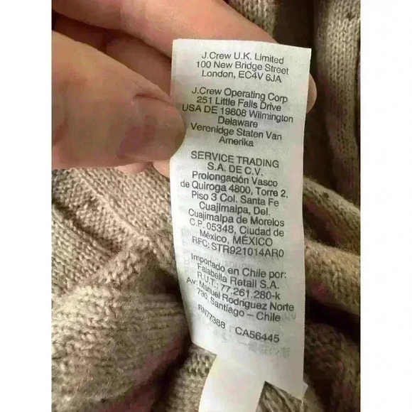 Madewell PINKISH BEIGE Donegal Evercrest Turtleneck Sweater Women's Small - Picture 12 of 12